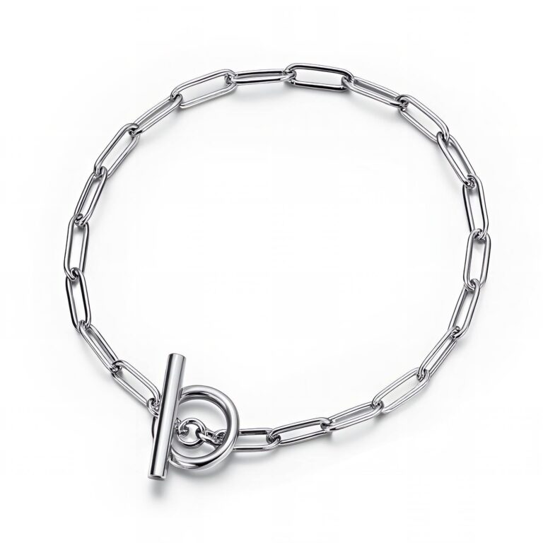 Stainless steel bracelet with sleek design