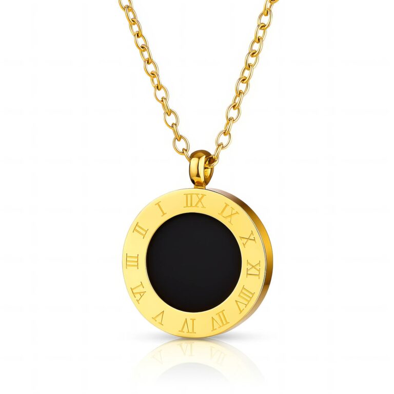 18K gold plated stainless steel necklace with lobster claw clasp