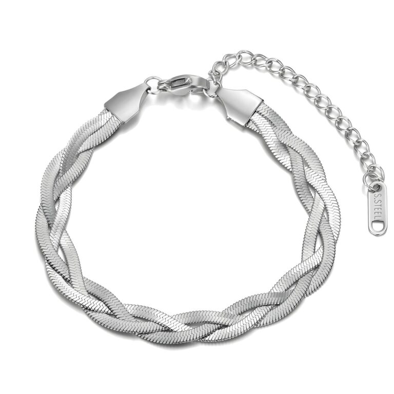 stainless steel bracelet front view
