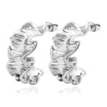 stainless steel stud earrings front view