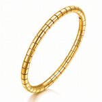 18K gold plated stainless steel bracelet front view