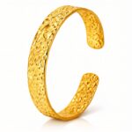 18K gold plated stainless steel bracelet front view
