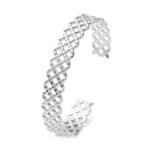 Stainless steel bracelet with smooth polished finish