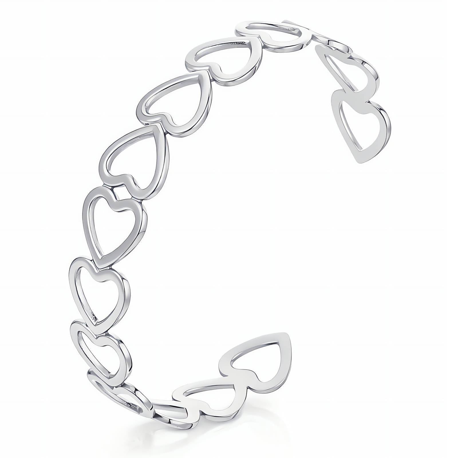 88682-0_new_0903191417 Stainless steel bracelet with 6 cm diameter and sleek design