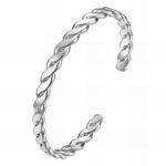 stainless steel bracelet front view