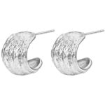 stainless steel stud earrings front view