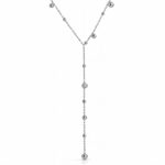 Stainless steel necklace with lobster claw clasp and minimalist pendant