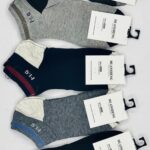 Pack Of 2 Pair Anklet Socks For Men – Soft, Breathable, And Stretchable Low-Cut Socks For Daily Comfort And Style (Random Design)