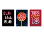 Set of 3 Premium Wall Art Photo Tiles – Modern Home Decor Sets 8x11