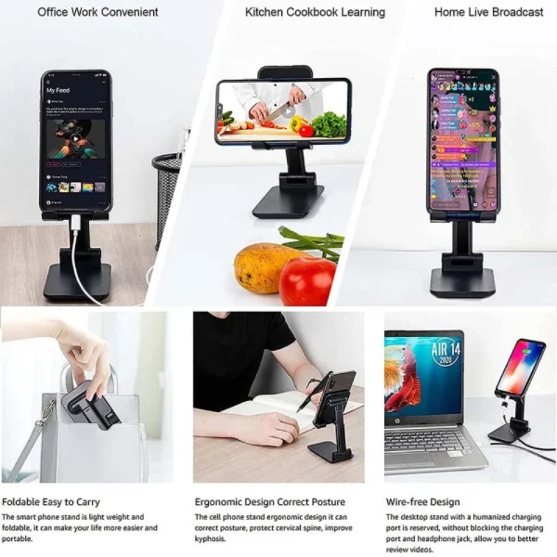 8_1744373277.jpg Universal foldable mobile and tablet stand in black