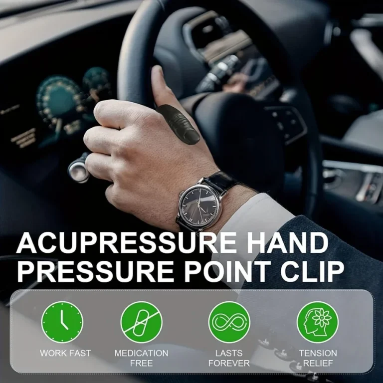 Sugar Control LI4 acupressure hand clip on index and thumb