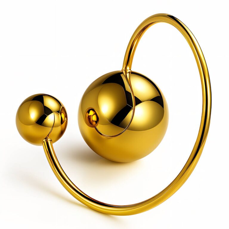 Adjustable 18K gold plated stainless steel ring front view