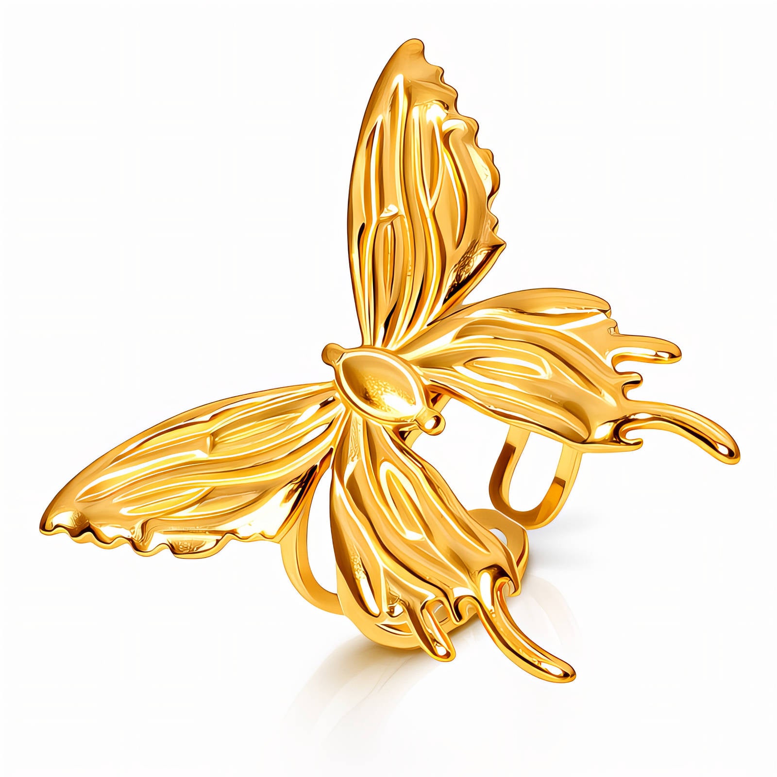 90644-0_new_1638204918 Adjustable butterfly ring with 18K gold plating on stainless steel