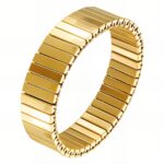 18K gold plated stainless steel bracelet front view