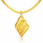 18K gold plated stainless steel necklace with pendant