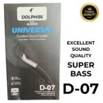 Dolphin D-07 handsfree earphones with super bass stereo sound and inline controls