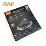 Black RAF R.8010B electric hot plate front view