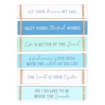 Pack of 6 Nautical Block Signs