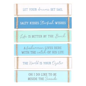 Pack of 6 Nautical Block Signs