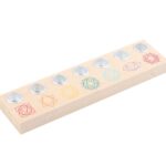 Seven Chakras Wooden Energy Candle Holder