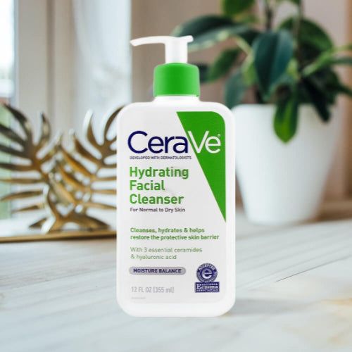 CeraVe Hydrating Facial Cleanser 236ml bottle on white background