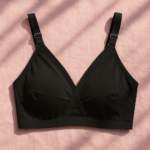 Black SADA Cotton Bra – Soft  3 Hook Support Bra for Women