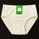 Beige soft jersey panty front view