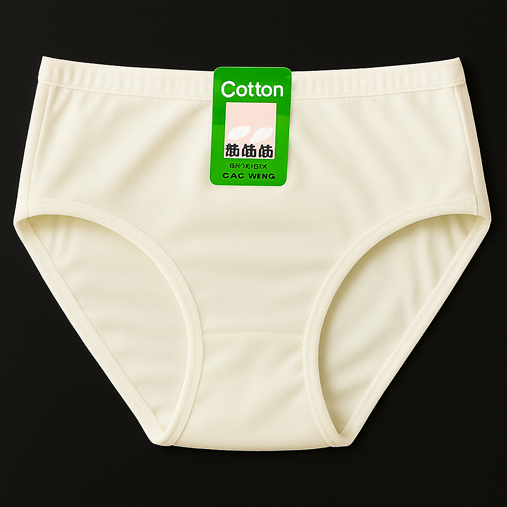 Copilot_20250909_170111.png Jersey Plain Panties for Women – Soft, Comfortable & Lightweight Everyday Underwear, Available in Sizes S, M, L (Beige) - Image 1