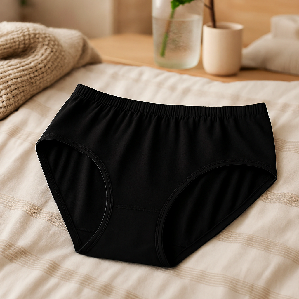 Copilot_20250911_151730.png High Quality Pure Cotton Soft Fabric Panty – Comfortable Everyday Wear (Black, S/M/L) - Image 1