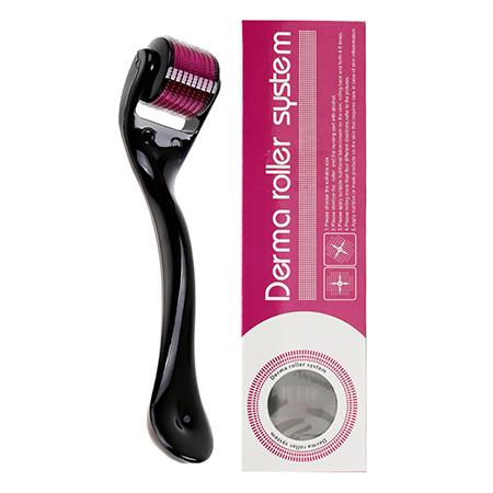 Combo Deal Of - Derma Roller 540 Titanium Needle (0.5mm) + Flawless Jade Roller With Guasha Stimulates Healthier Skin - Image 1