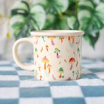 Funky Fungi Mushroom Print Mug