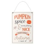 30cm Pumpkin Spice Hanging Sign