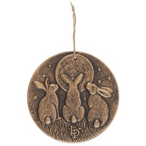 Moon Shadows Bronze Terracotta Plaque By Lisa Parker