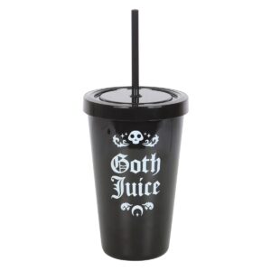 Goth Juice Plastic Tumbler with Straw