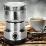 NIMA NM-8300 stainless steel electric coffee grinder front view