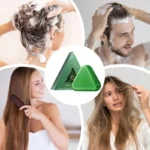 Nature Triangle herbal shampoo bar front view