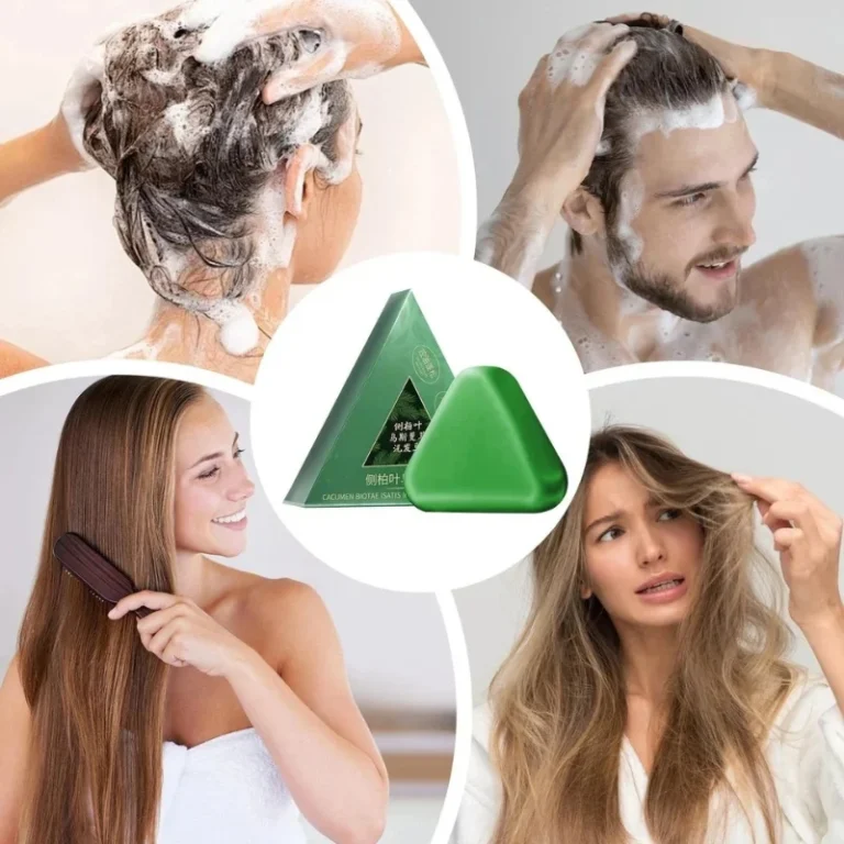Nature Triangle herbal shampoo bar front view