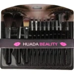 Huada Beauty 12-piece makeup brush set displayed