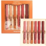 Hengfang Matte Dream Lipstick Set with six nude shades displayed