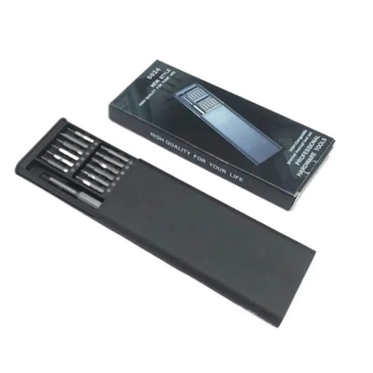 24-in-1 magnetic precision screwdriver set with bits in compact case