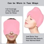 Headache relief gel cap showing full 360 degree coverage