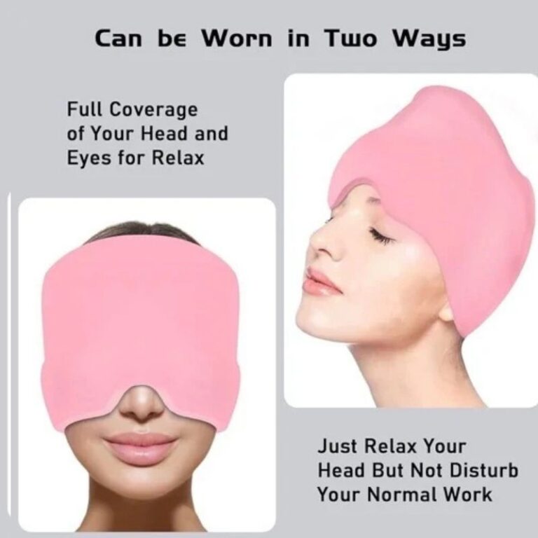 Headache relief gel cap showing full 360 degree coverage