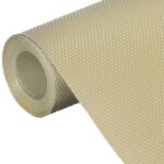 beige waterproof anti-slip fridge and shelf mat on kitchen surface