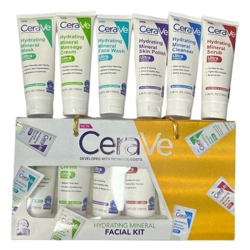 ProductSize1_1752744301.jpg CeraVe Hydrating Mineral Facial Kit pack with six 100ml tubes
