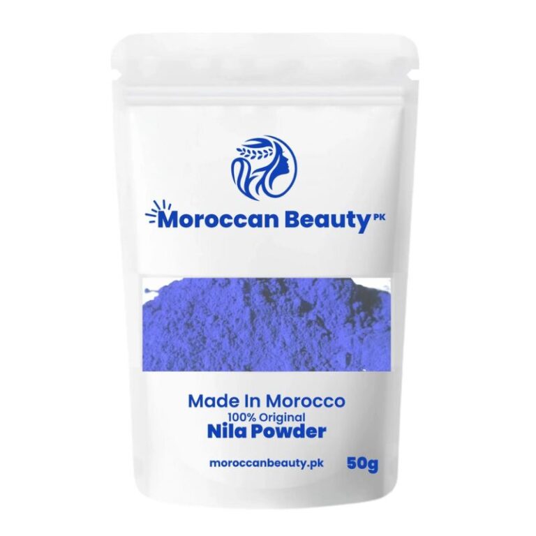 50g Moroccan Blue Nila Powder packaging front view