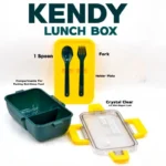 Kendy 2-compartment lunch box with transparent lid