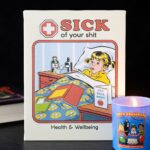 19x25cm Sick Of Your Shit Canvas Plaque by Steven Rhodes