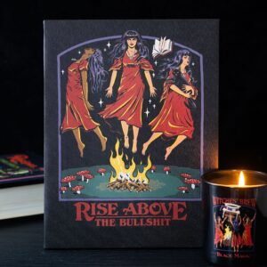 19x25cm Rise Above the Bullshit Canvas Plaque by Steven Rhodes