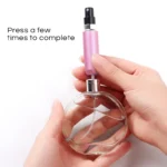 random color refillable mini perfume spray bottle