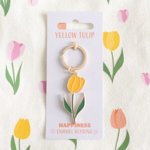 Yellow Tulip Keyring